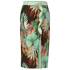 Midirock mit floralem print