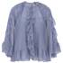 Volant-bluse im boho-stil