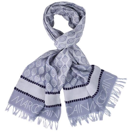 Luftiger schal mit ornament-dessin