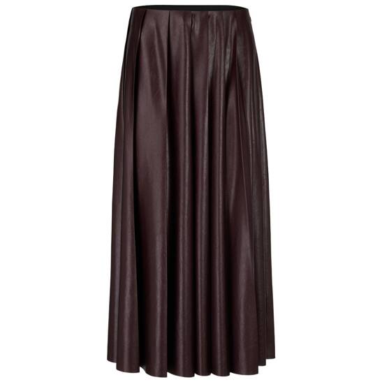 Plissee rock in glänzender optik