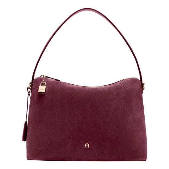 Delia Suede Beuteltasche M
