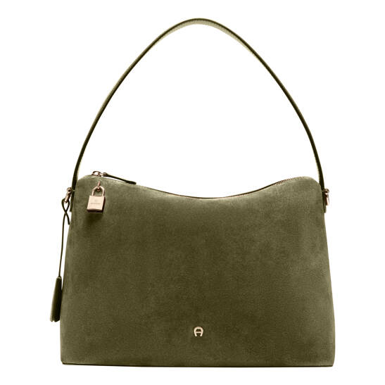 Delia Suede Beuteltasche M