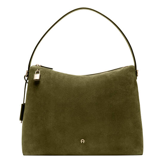 Delia Suede Beuteltasche L