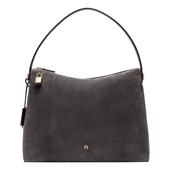 Delia Suede Beuteltasche L