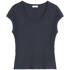 Pointelle-t-shirt slim
