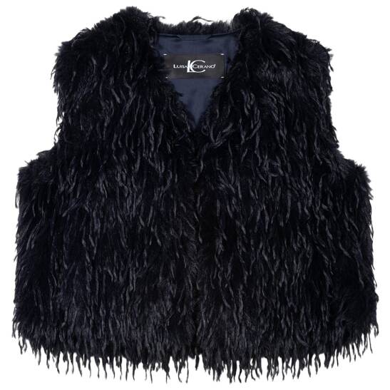 Feather effect gilet