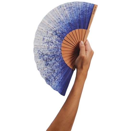 Fächer Blue Splash