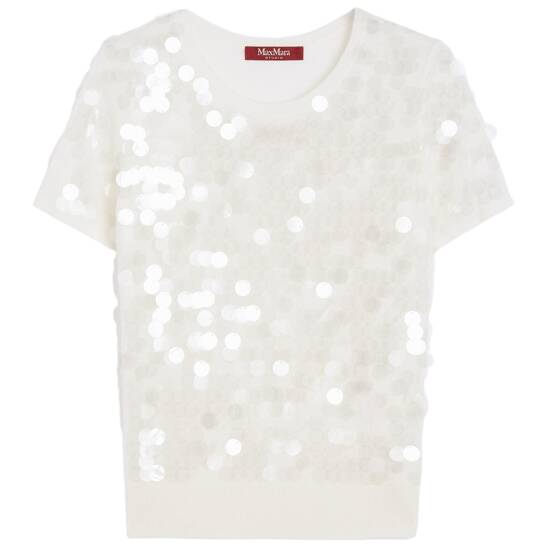 T-Shirt mit Pailletten