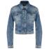 Kurze jeansjacke "rethink together"