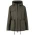 Outdoor jacke mit kordelzug