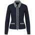Jersey-jacke mit cube-print-details