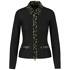 Jersey-jacke mit cube-print-details