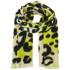 Wollschal mit leo-print