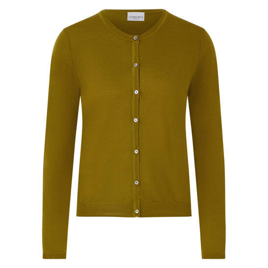 Schurwoll-Strickjacke