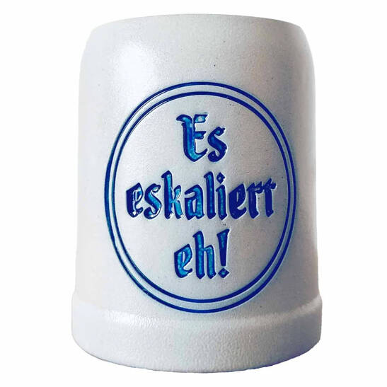 Bierkrug Es eskaliert eh 0,25L