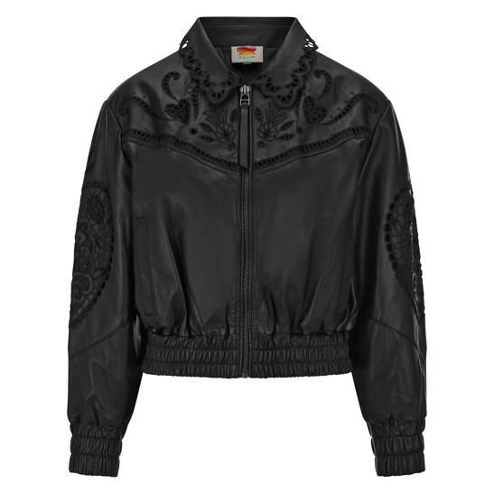 Lederjacke Black Richilieu Heart