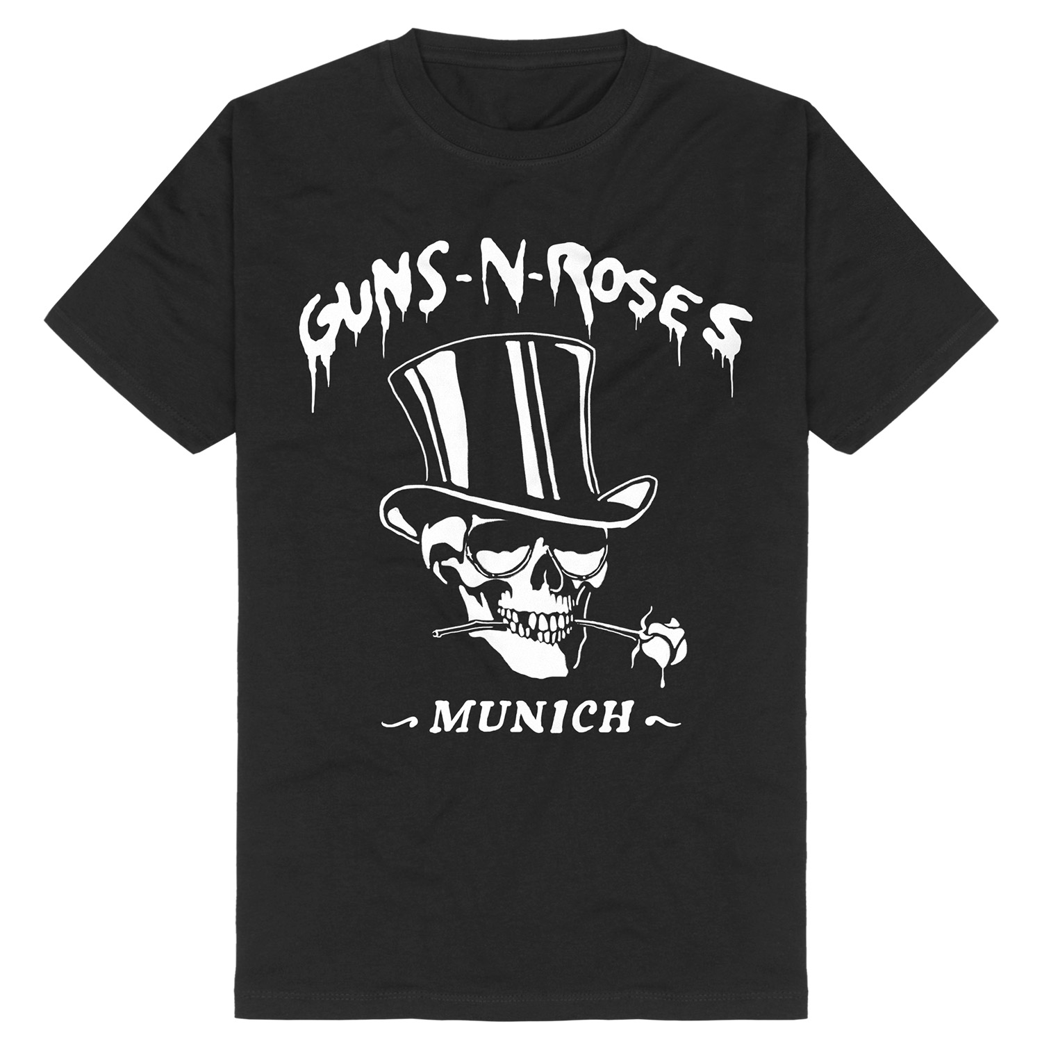 Offizielles Guns N‘ Roses T-Shirt Mit Faded Skull Print – Schwarzes Basic-Shirt Für Unisex