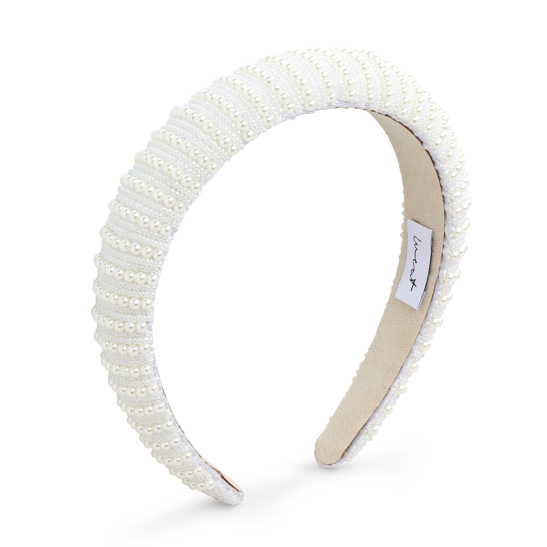 Haarreif White Small Pearl