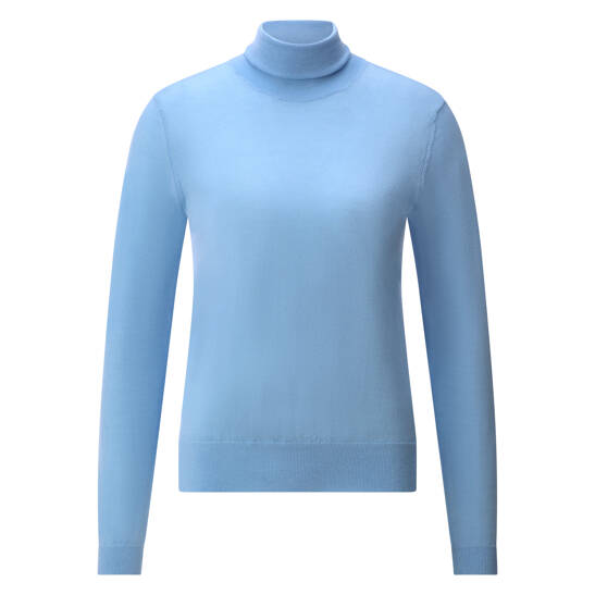 Schurwoll Rollkragenpullover