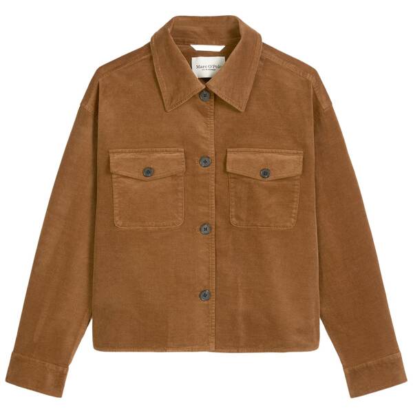 Cord-overshirt boxy
