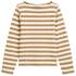 T-shirt, long sleeve, boat neck, striped