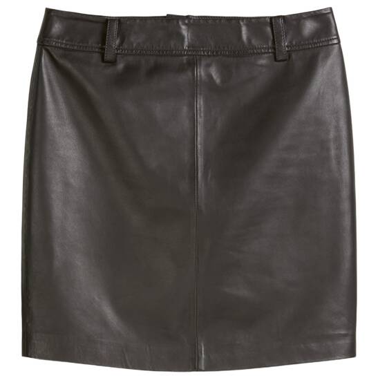 Leder-minirock regular