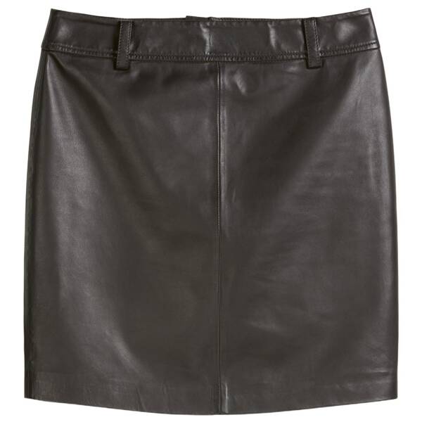 Leder-minirock regular