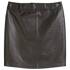 Leder-minirock regular