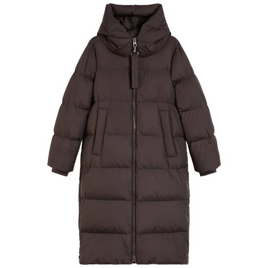 Puffer-daunen-kapuzenmantel regular