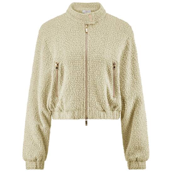 Cropped Bouclé-Jacke