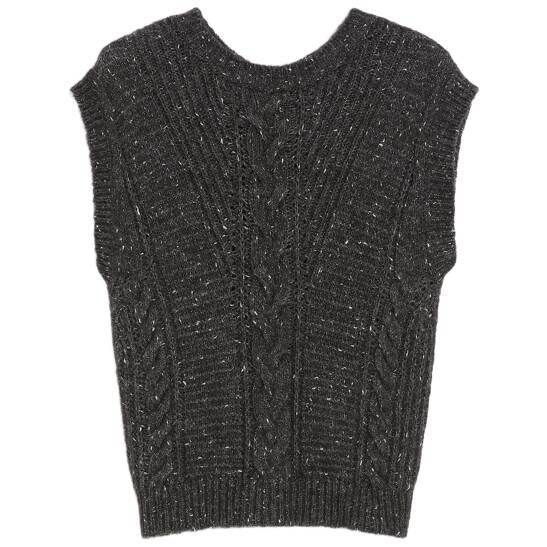 Weste aus Alpaka und Lurex