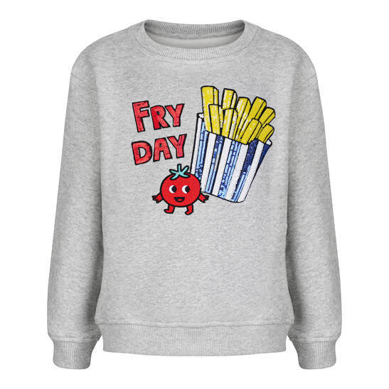 Sweatshirt Fries Glitter