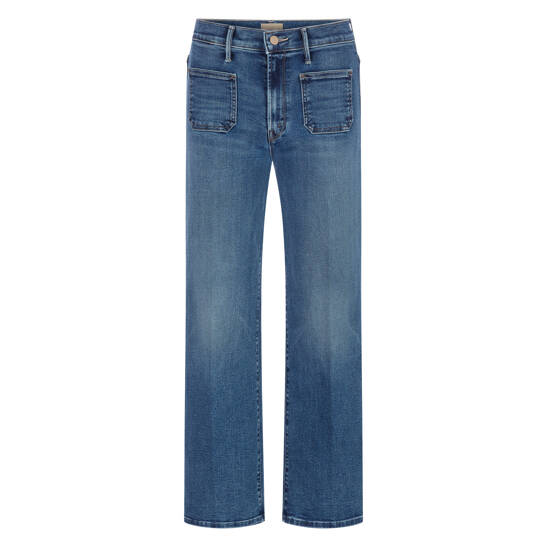 Jeans Patch Pkt Mid Rise