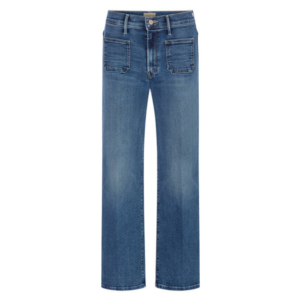 Jeans Patch Pkt Mid Rise