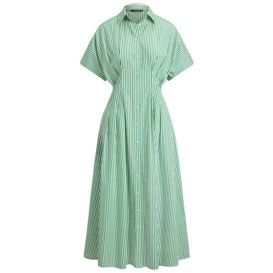 Gestreiftes Hemdblusenkleid