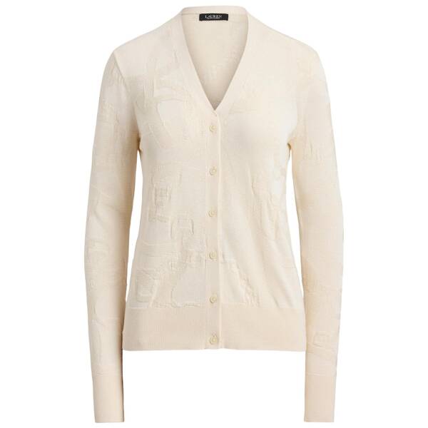 Strickjacke mit Gürtelmotiv