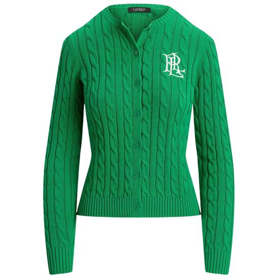 Strickjacke mit Zopfmuster