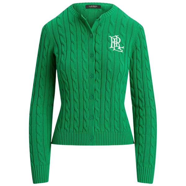 Strickjacke mit Zopfmuster