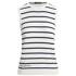 Gestreifter ärmelloser Baumwollpullover