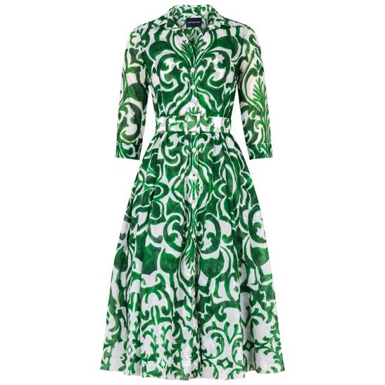 Hemdblusenkleid Aster Maiolica Tile Blue