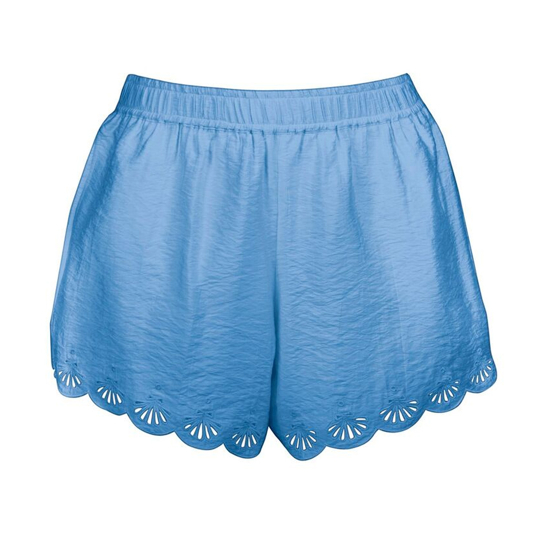 Shorts mit Lochstickerei