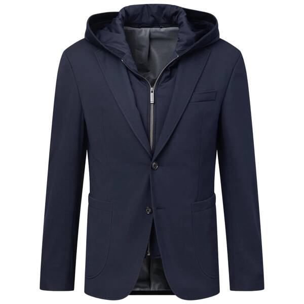 Sakko mit Einsatzkaputze