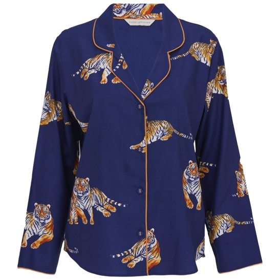 Pyjamaoberteil Indigo