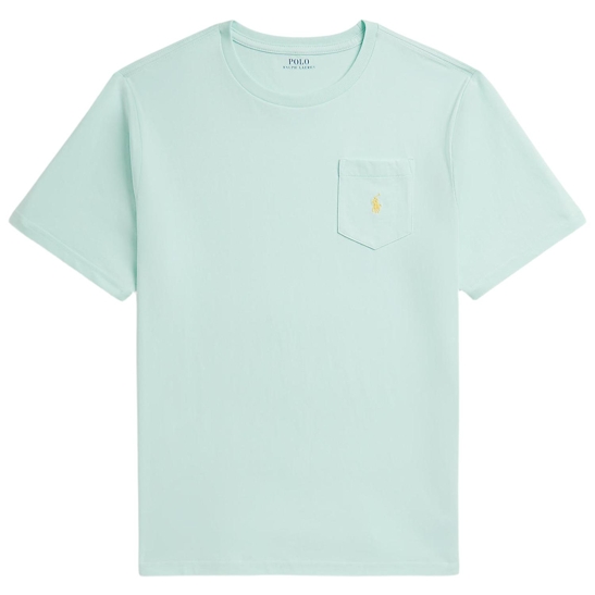 Baumwolljersey-T-Shirt mit Tasche