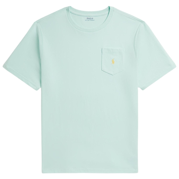 Baumwolljersey-T-Shirt mit Tasche