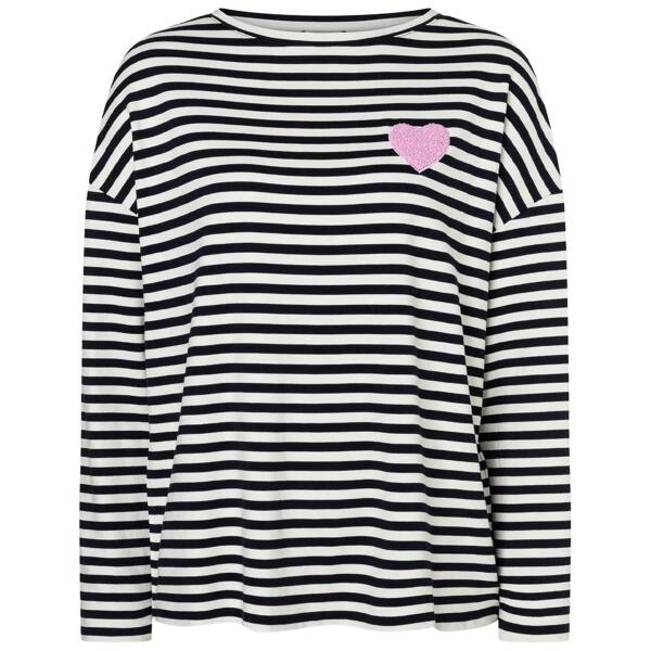 Streifenshirt mit herz
