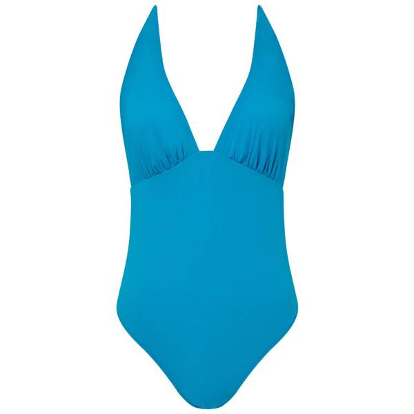 Easy pop tief ausgeschnittener badeanzug; bügellos