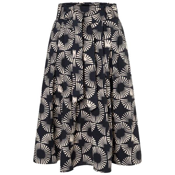 Baumwollrock mit print