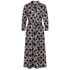 Langes hemdblusenkleid mit print