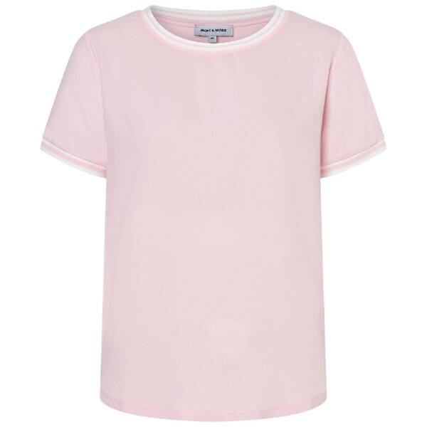 Blusenshirt mit kontrastabschlüssen